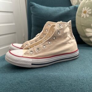 Cream High Top Converse